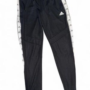 Adidas Tricot 3-Stripes Track Pants – Black/White – Size M